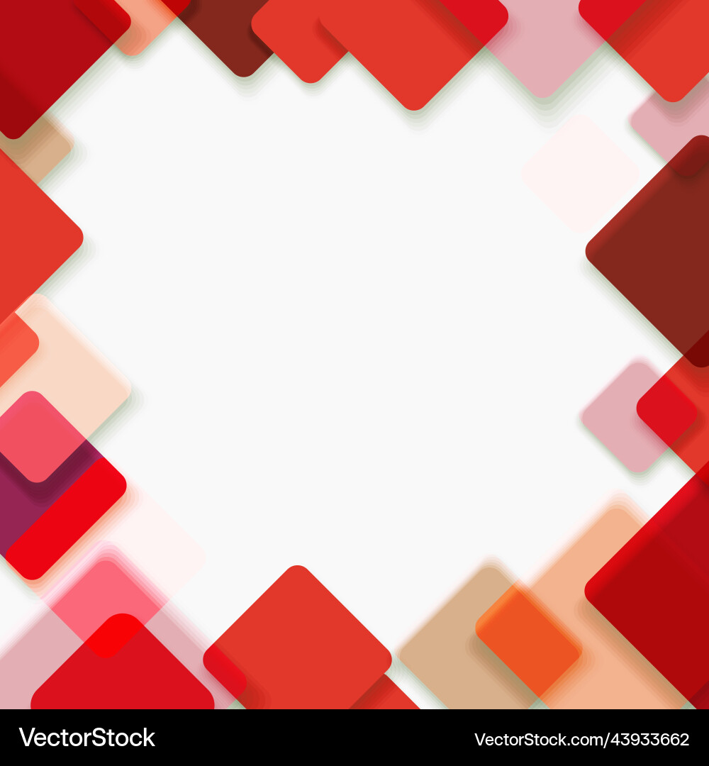 Red Square Background - Abstract vector image