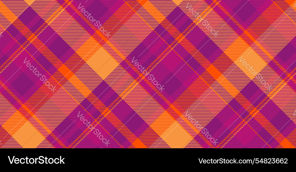 Simple pattern textile background editable tartan Vector Image