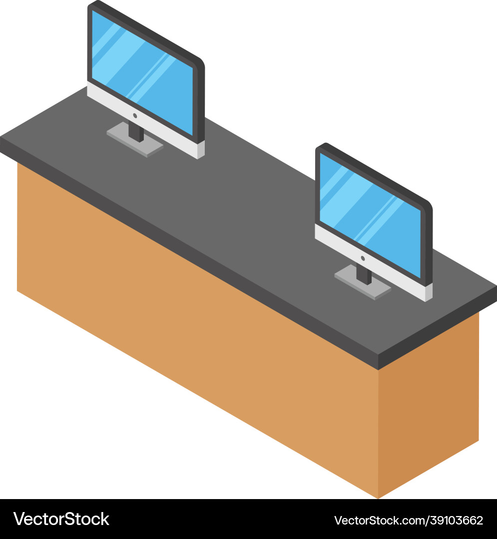 Ticket counter vector image