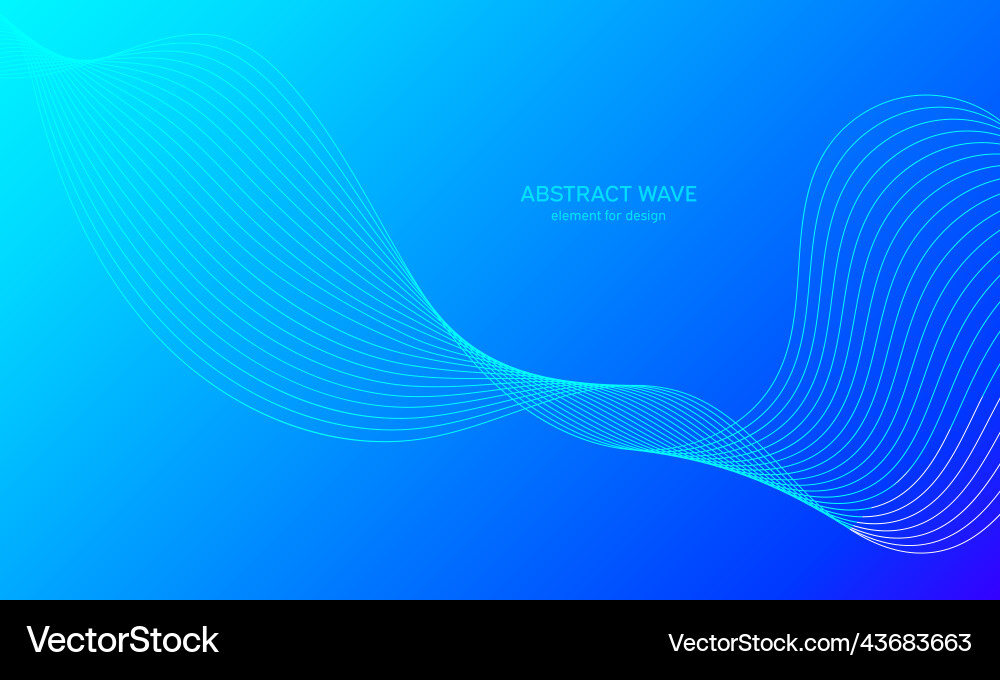 Abstract wave element for design digital Abstract wave element for design digital Vector Image