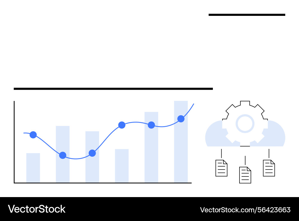 Data analytics with cloud integration Data analytics with cloud integration vector image