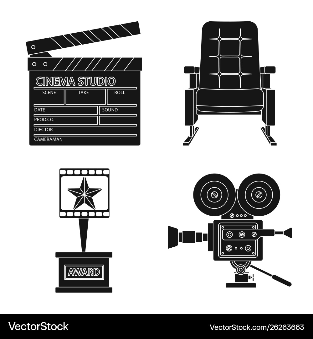 Design session and viewing logo set Vector Image