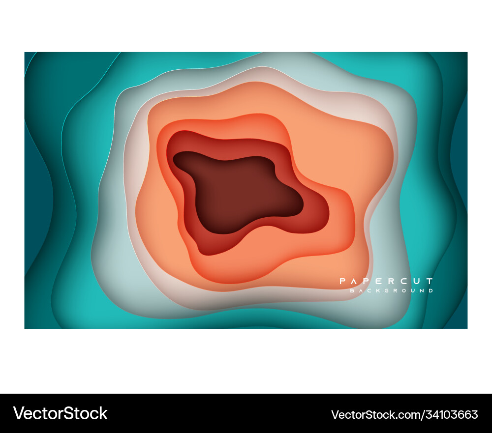 Diagonal Papercut Background vector image