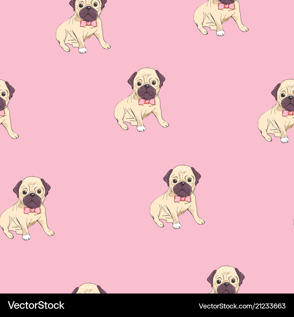 Seamless pattern with image of a funny cartoon Seamless pattern with image of a funny cartoon vector image