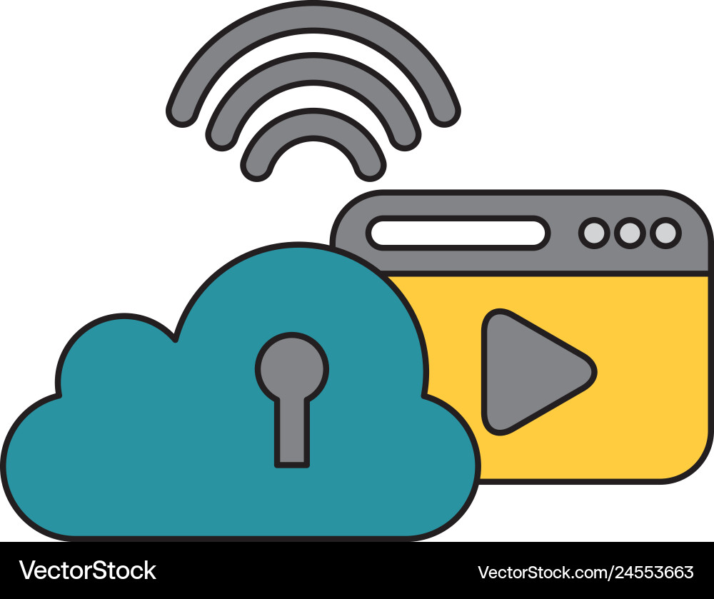 Security data technology Vector Image