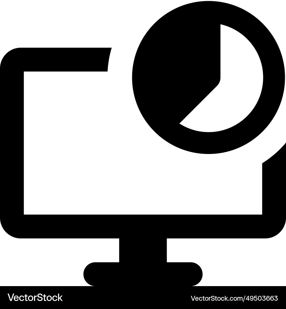 Visual data represented as a circular graph Vector Image