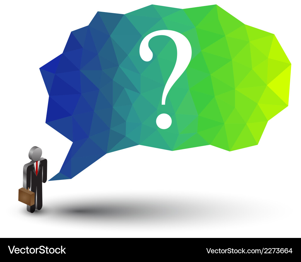 Abstract geometric speech bubble with triangular p vector image