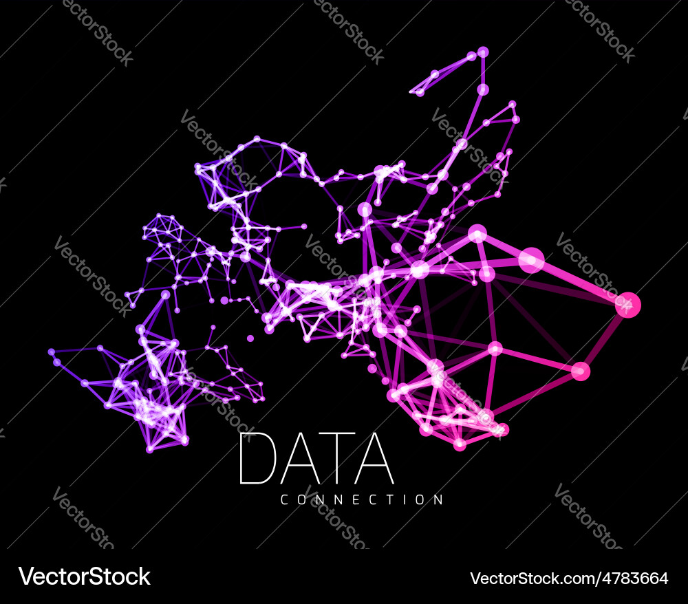 Abstract network connection background Vector Image