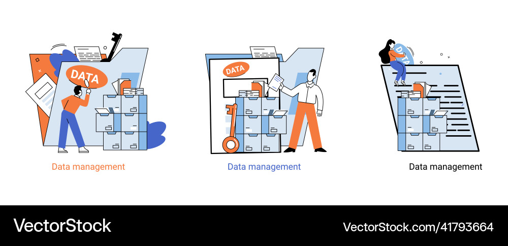Big data analytics platform management Big data analytics platform management vector image