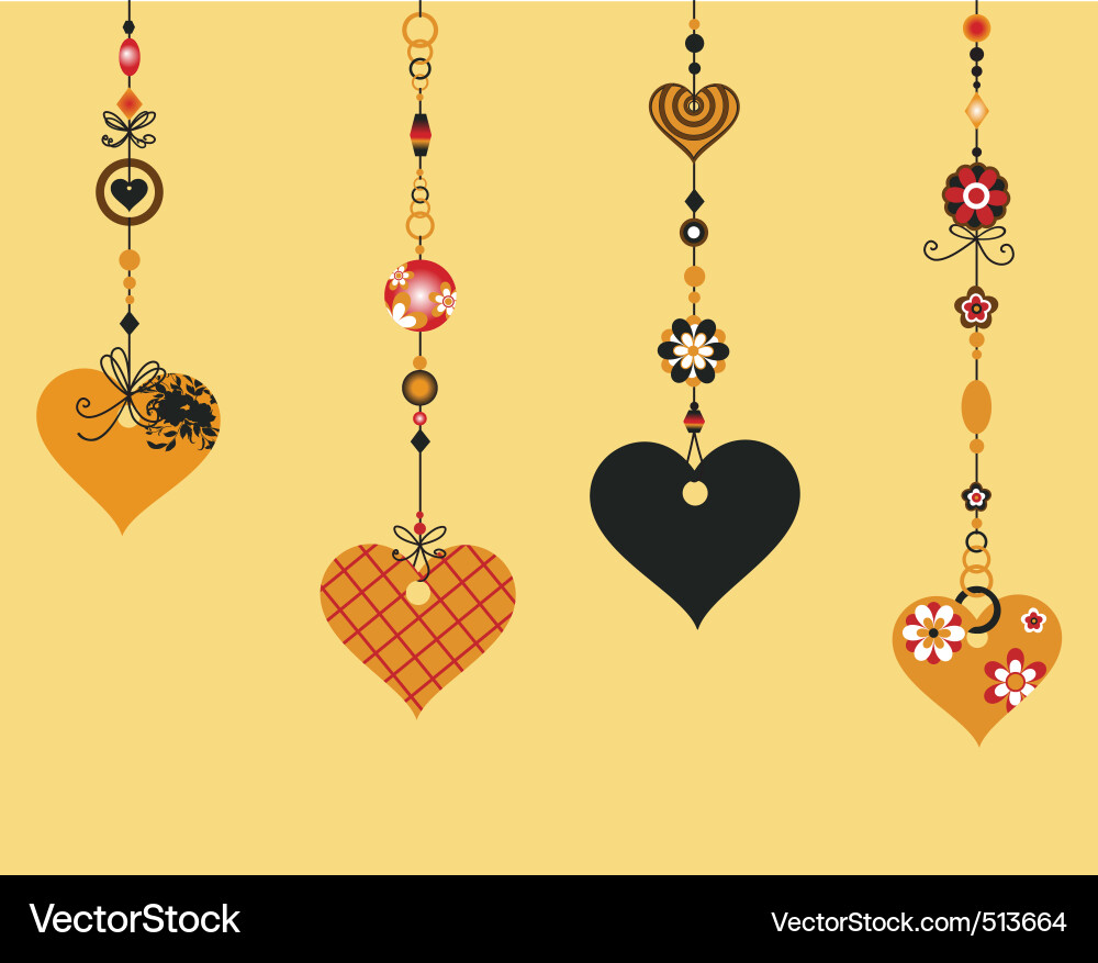 Decorative wind chimes Vector Image