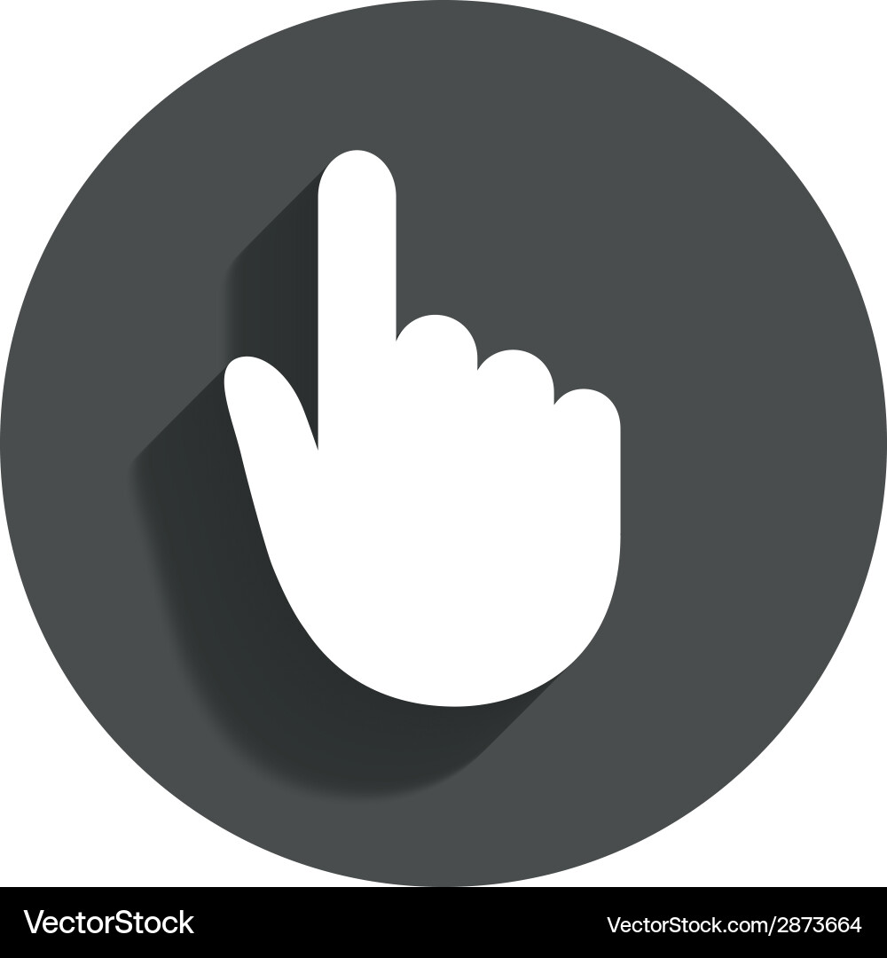Hand Pointer Cursor Icon vector image