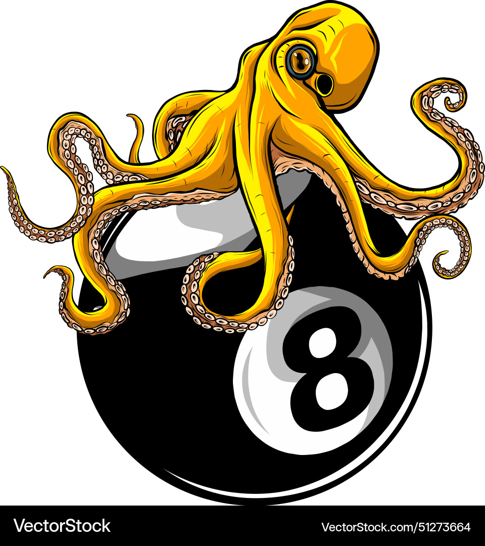 Octopus and tentacles Royalty Free Vector Image