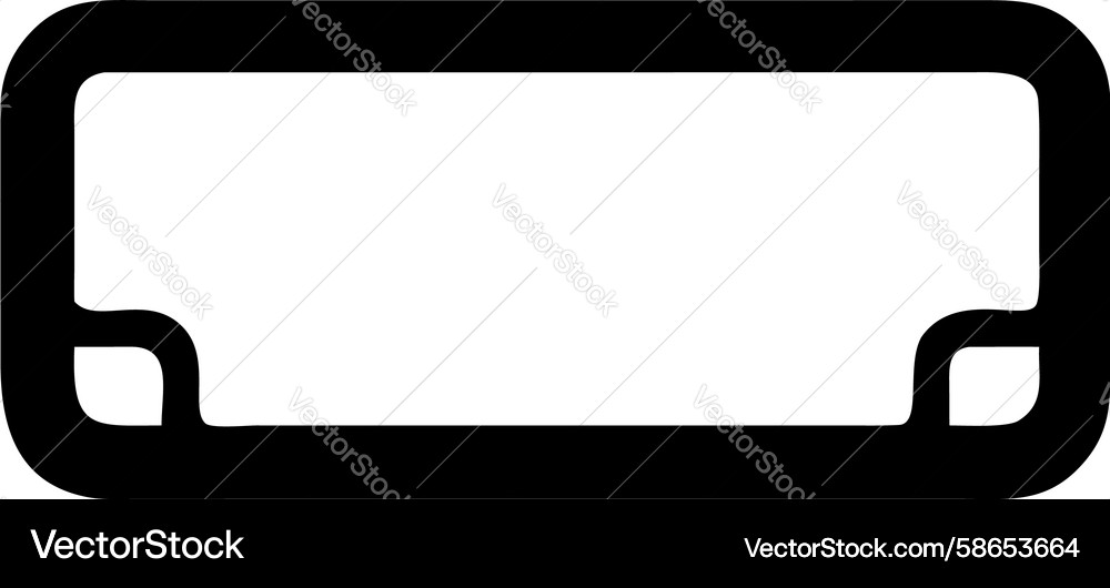 Rectangular frame with rounded corners dots Vector Image