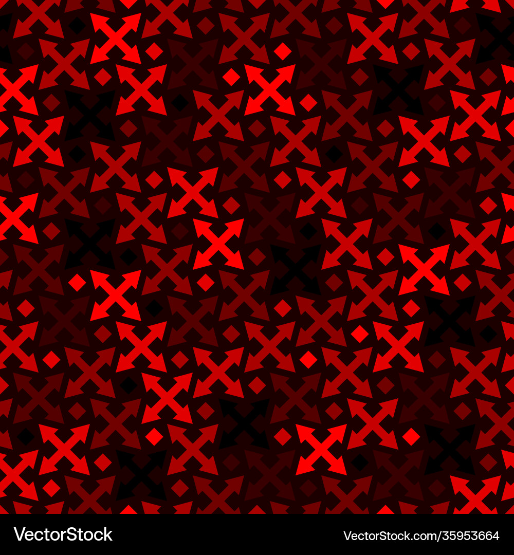 Seamless abstract geometric pattern with arrow Vector Image