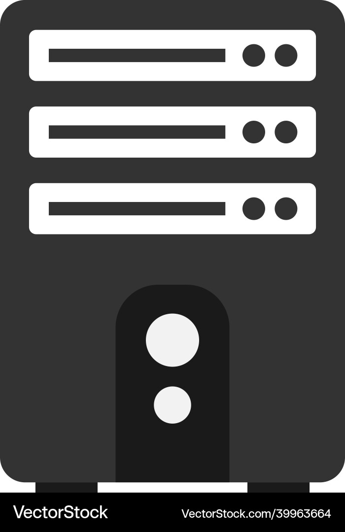 Server hosting icon design template isolated Vector Image