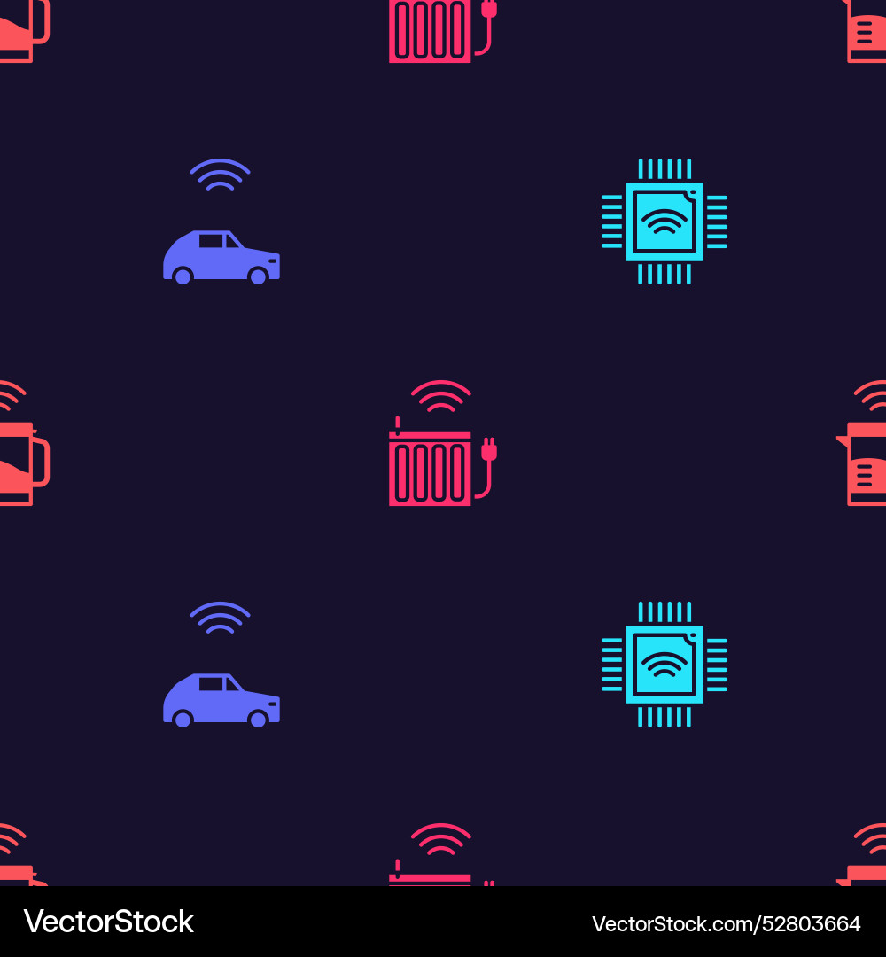 Set Prozessor mit Mikroschaltungen cpu smart car Set Prozessor mit Mikroschaltungen cpu smart car vektorbild