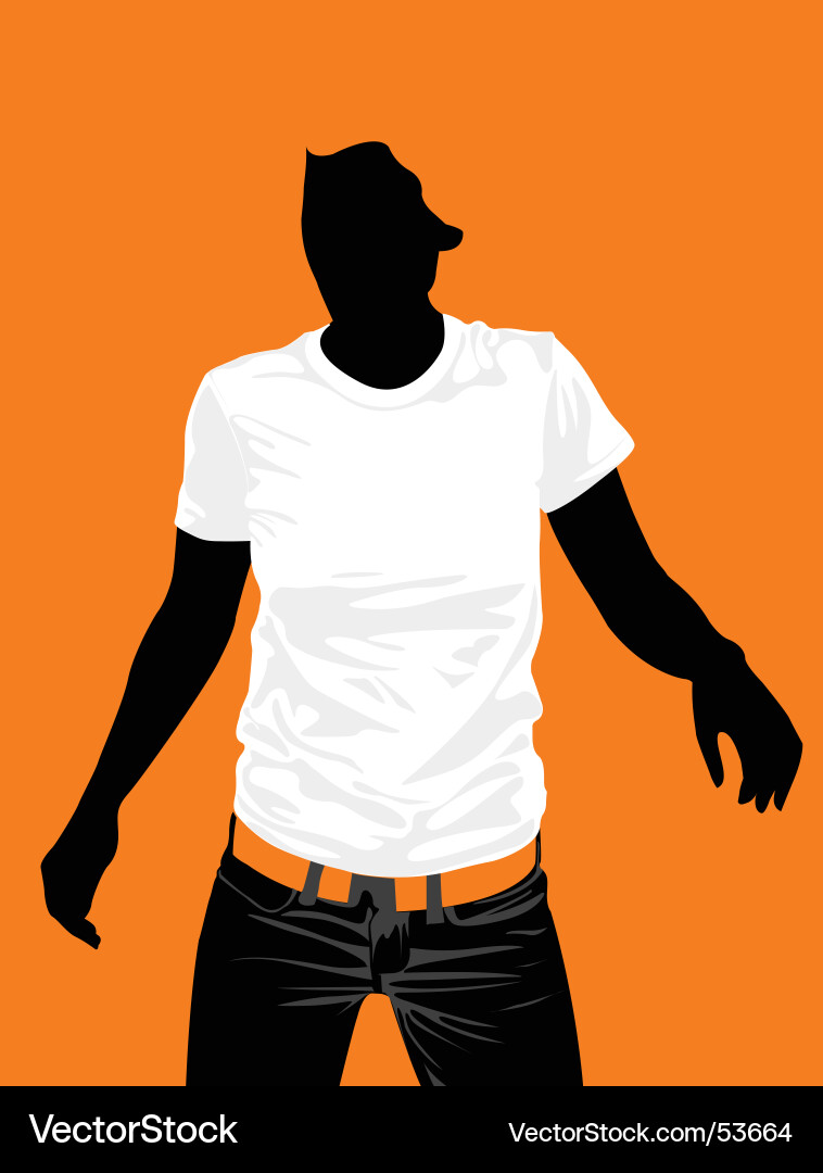 Silhouette Figure Vector Image