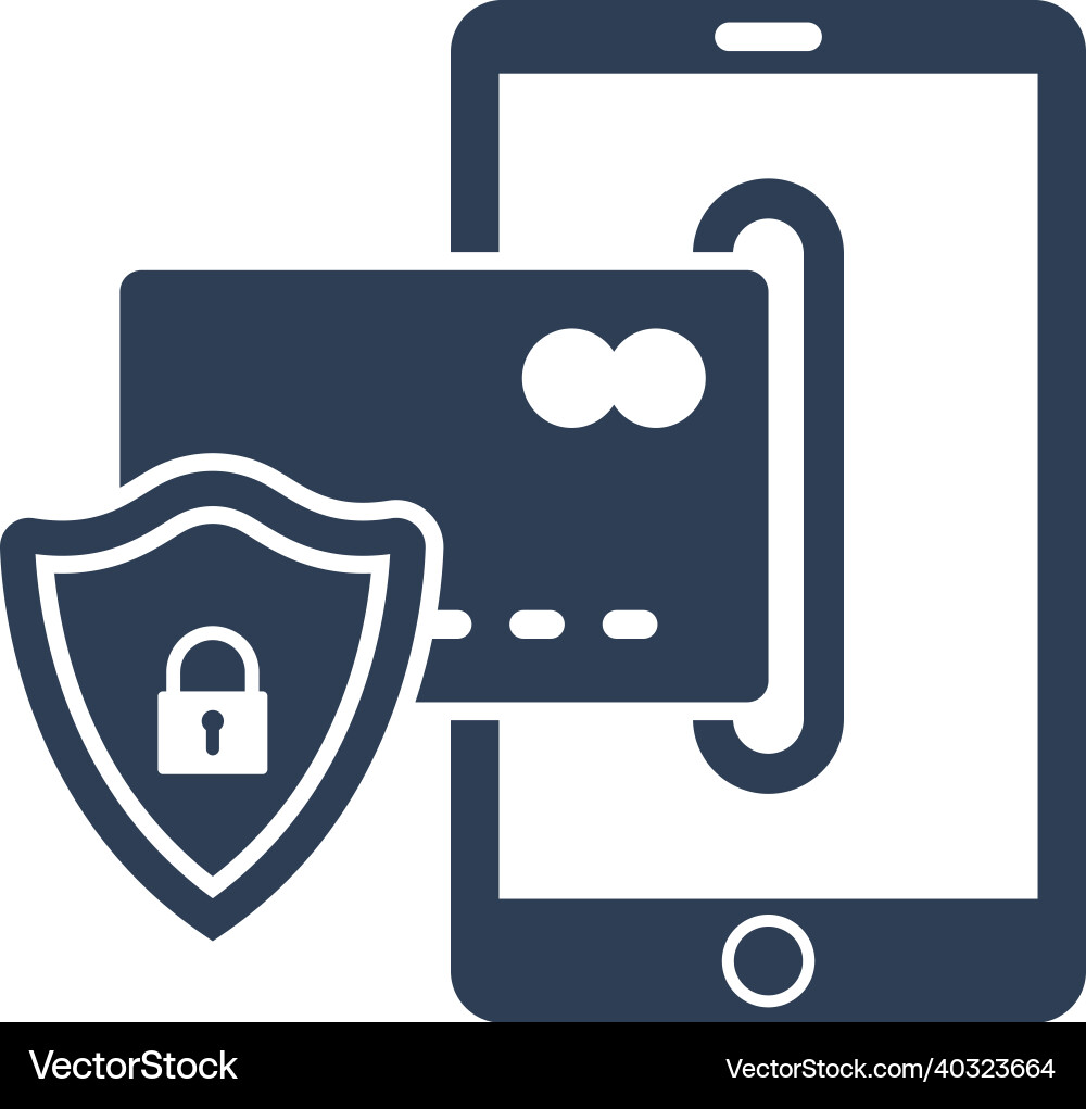Simple of secure payment icon vector image