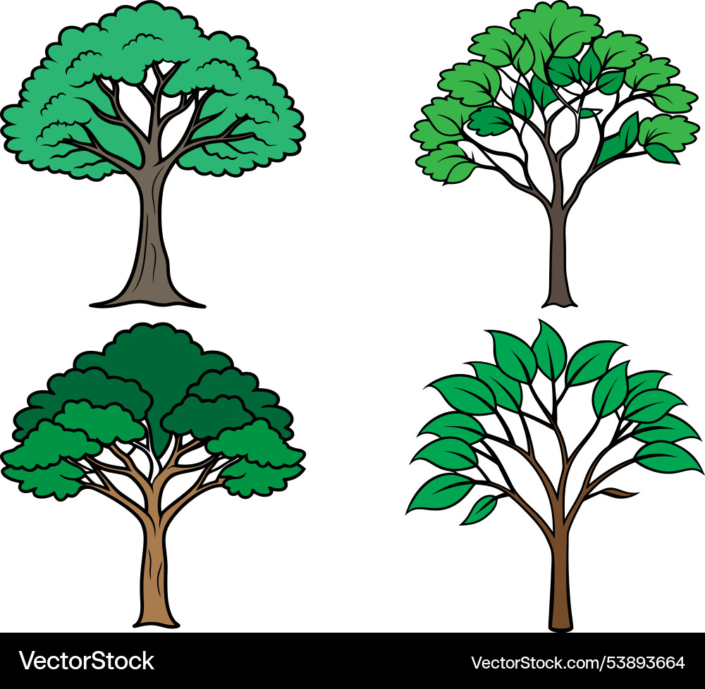 Tree icon art image Tree icon art image Vector Image