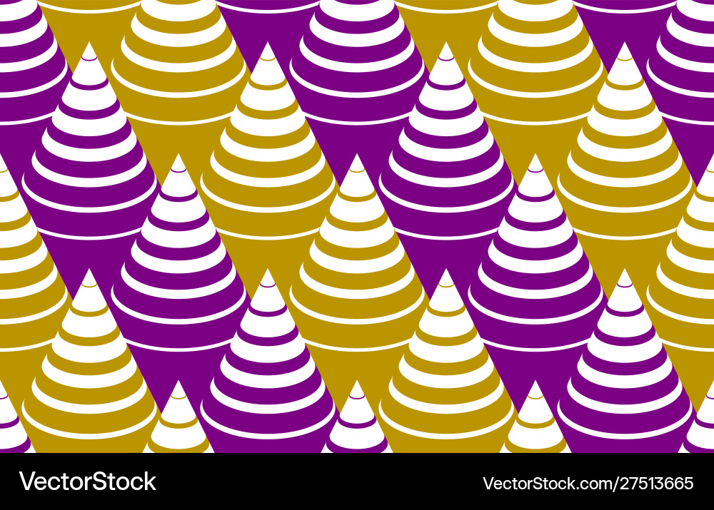 3d cones optical seamless pattern repeat tiling 3d cones optical seamless pattern repeat tiling vector image