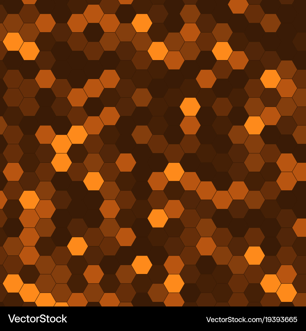 Abstract background of multicolored hexagon Vector Image