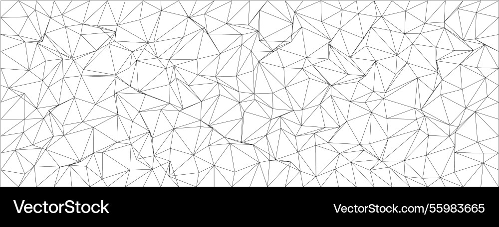 Abstract geometric pattern with triangular mesh vector image