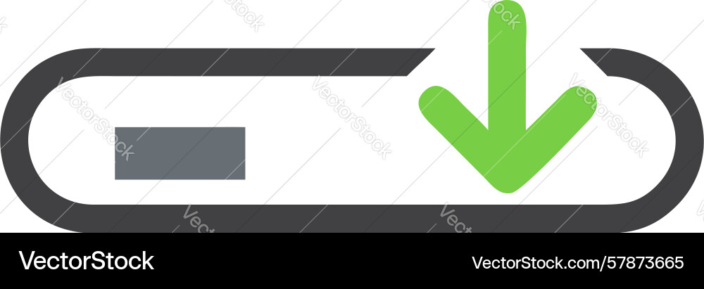 Refresh download icon update sync data transfer Vector Image