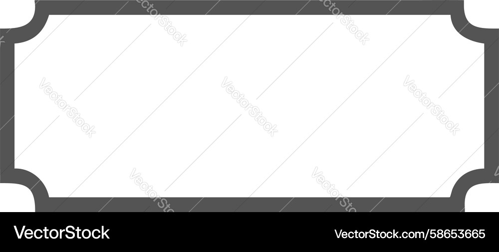 Rounded Rectangular Frame Vector Image