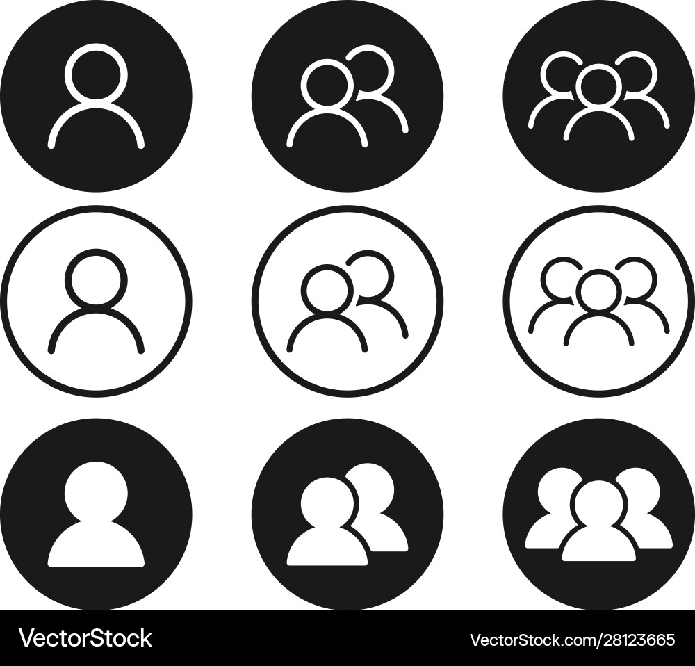 User profile icon button Vector Image
