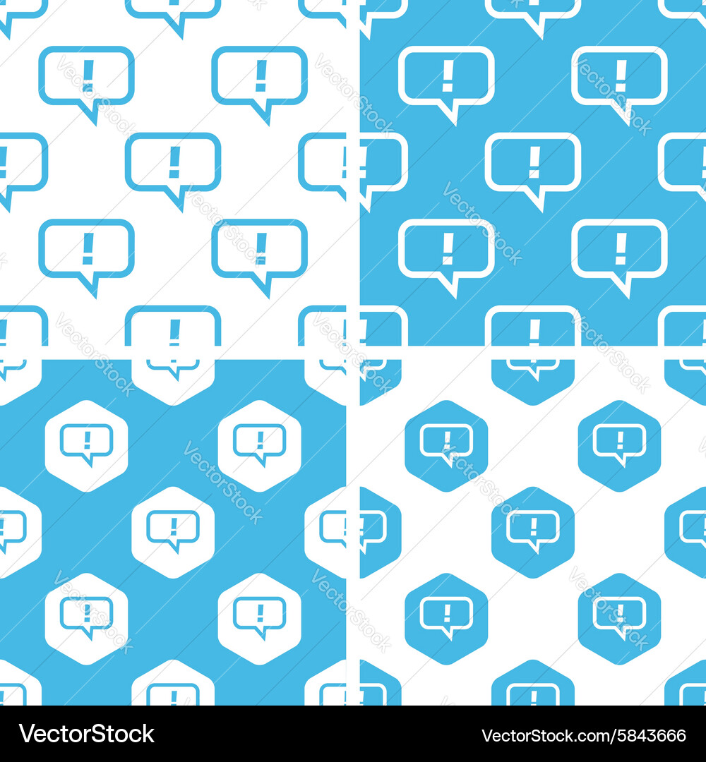 Answer message patterns set vector image