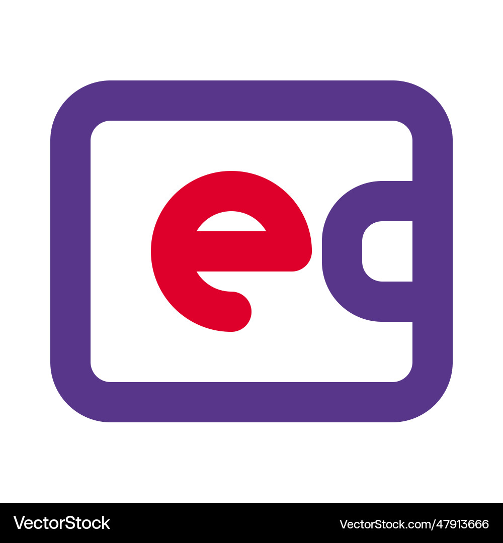 More secure payment with e-wallet vector image