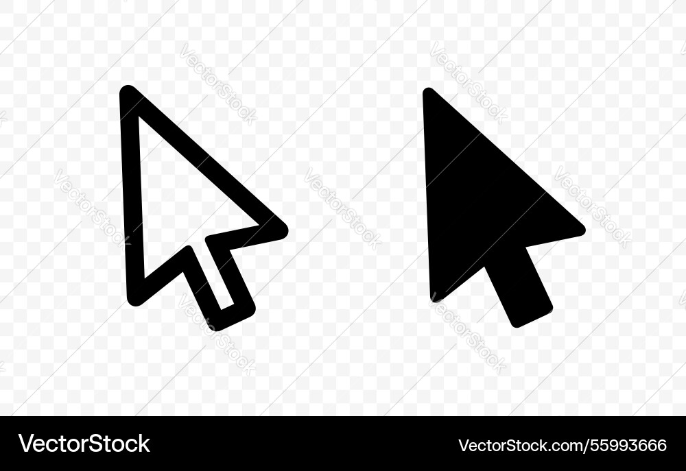 Mouse cursor icon design vector image