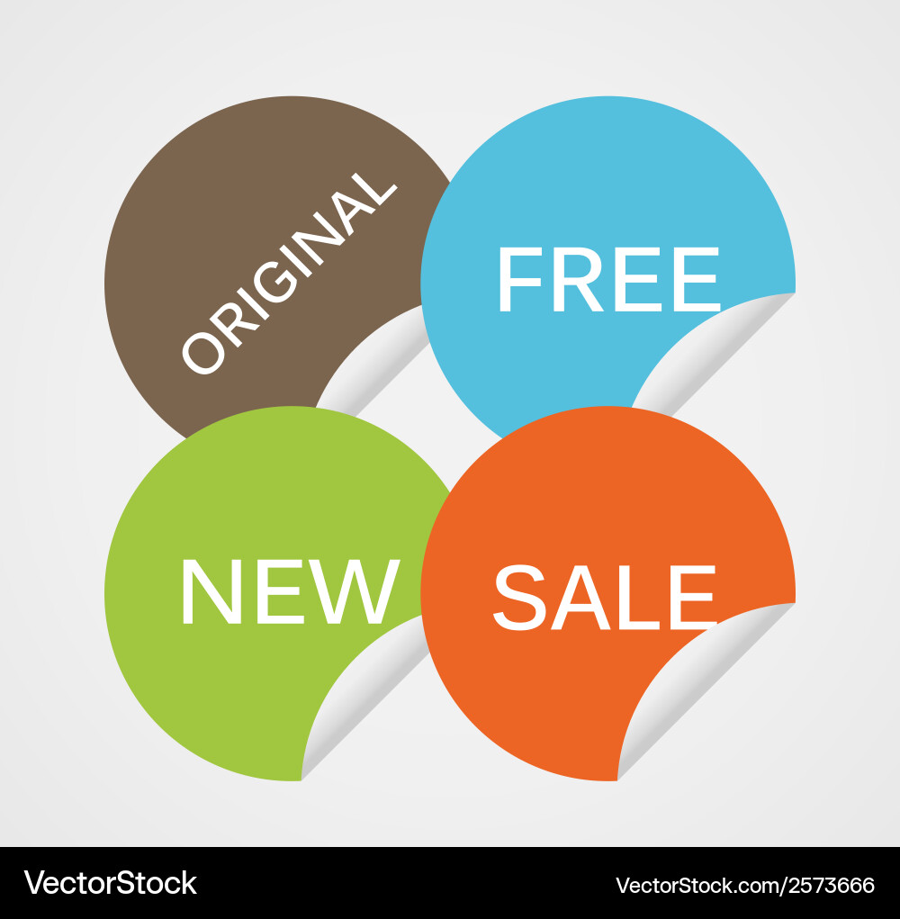 Sale Sticker Collection vector image