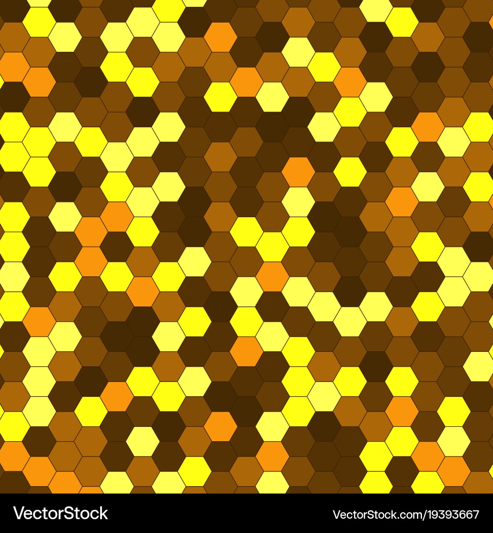 Abstract background of multicolored hexagon Vector Image