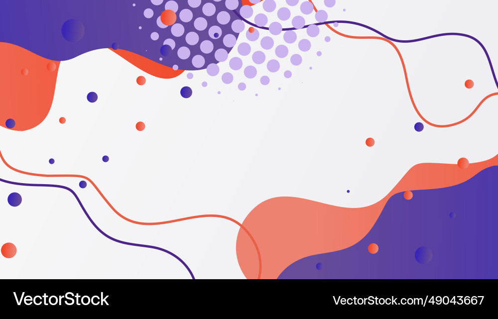 Abstract gradient dynamic fluid shapes background Vector Image