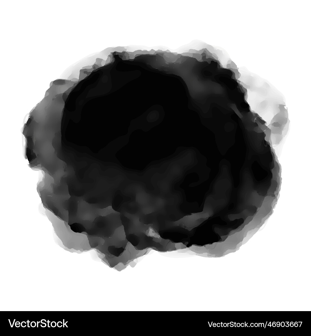 Ink blob in grunge style an element for design Vector Image