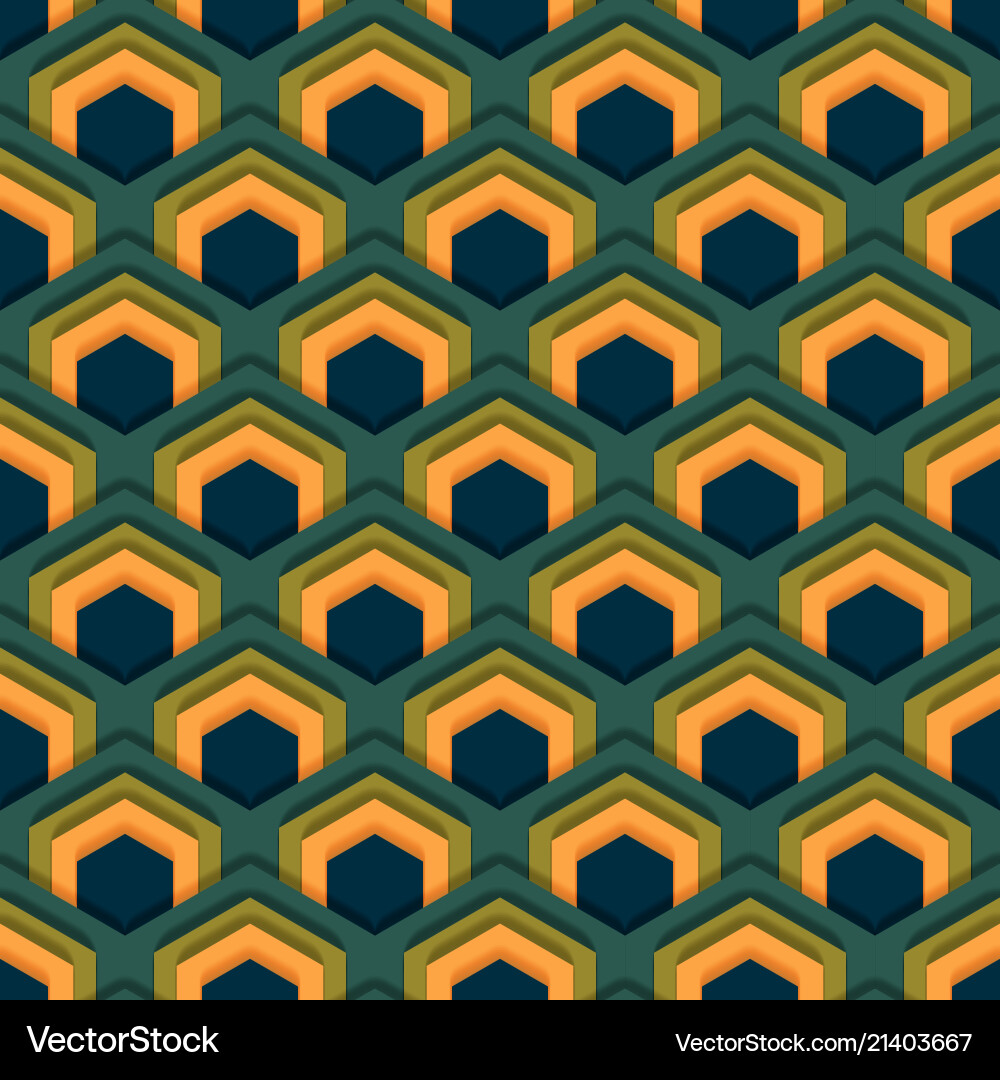 Seamless abstract pattern of hexagons Seamless abstract pattern of hexagons vector image