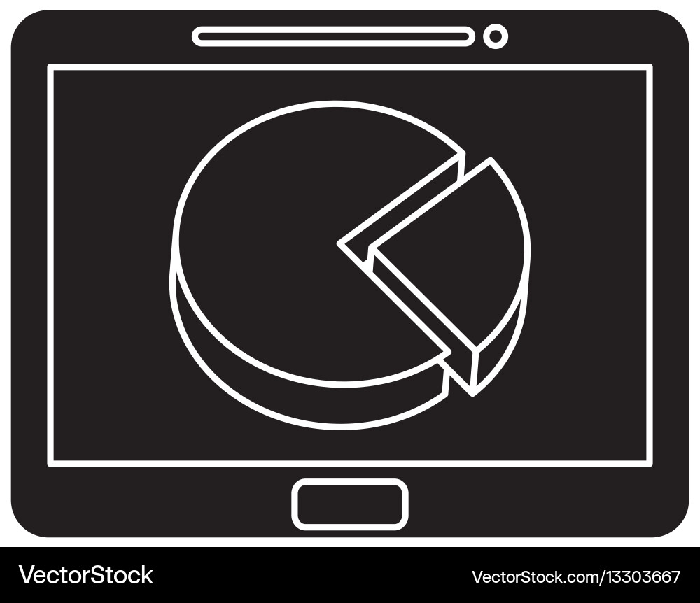 Statistic graph report Vector Image