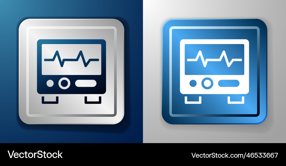 White computer monitor with cardiogram icon White computer monitor with cardiogram icon vector image