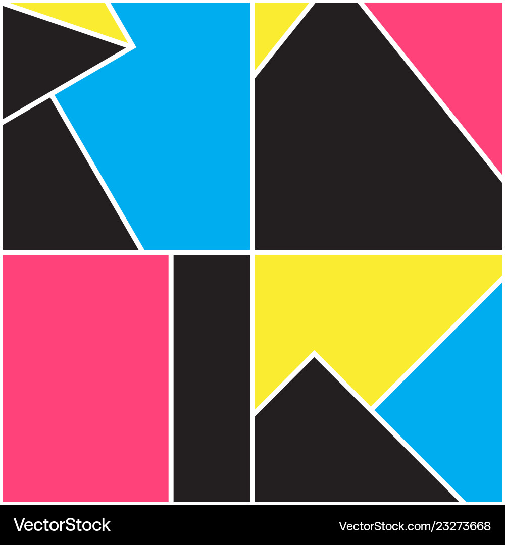 Abstract geometric seamless pattern vector image