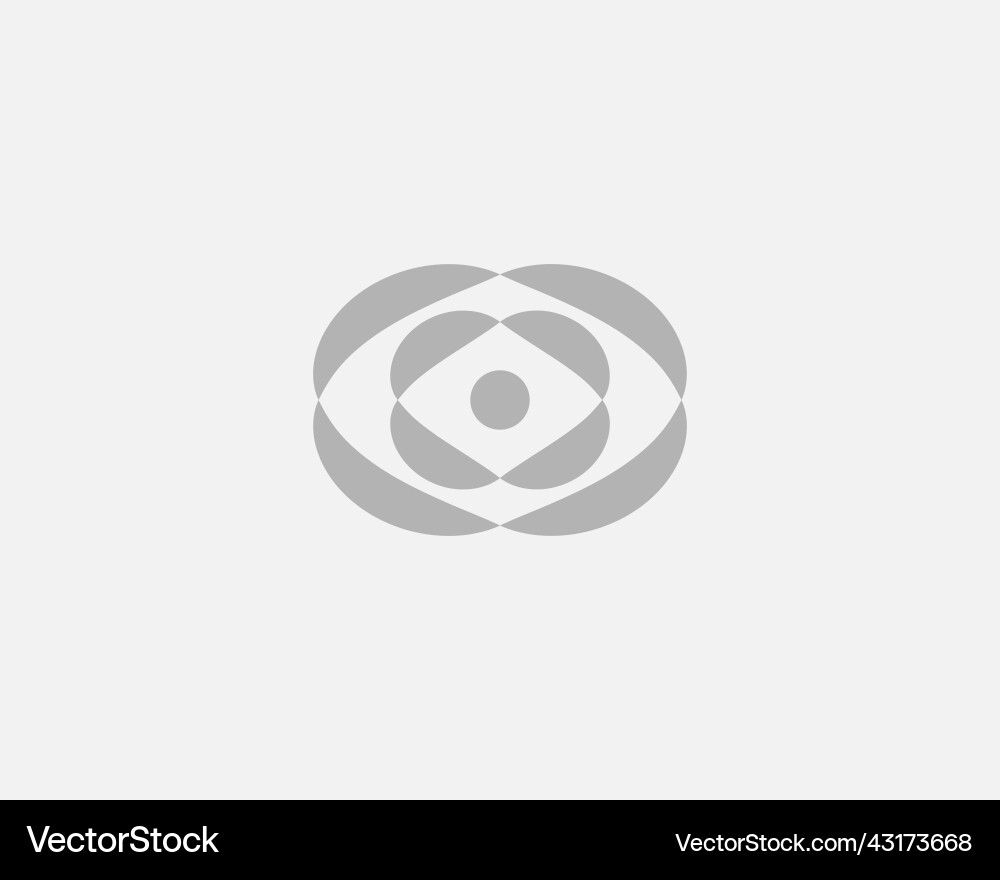 Abstract rounded logo icon design modern minimal Abstract rounded logo icon design modern minimal vector image
