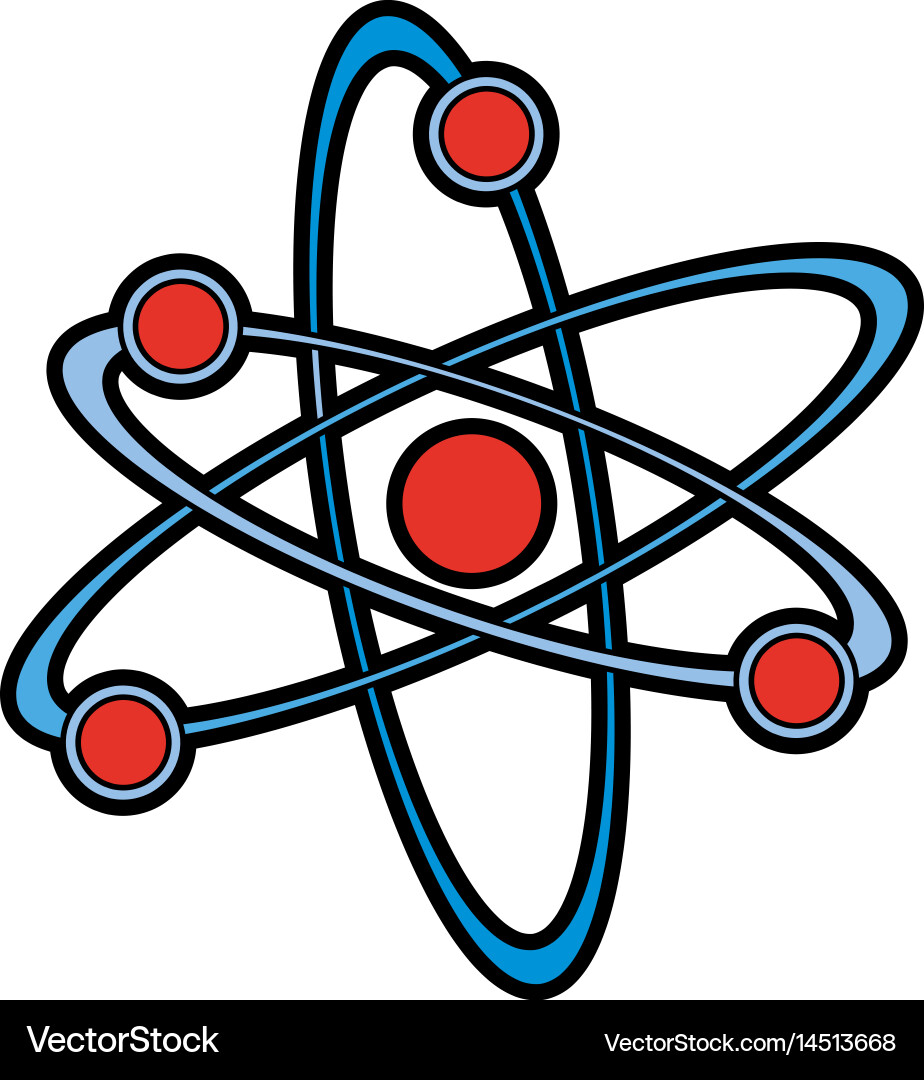 Atom representation icon image vector image