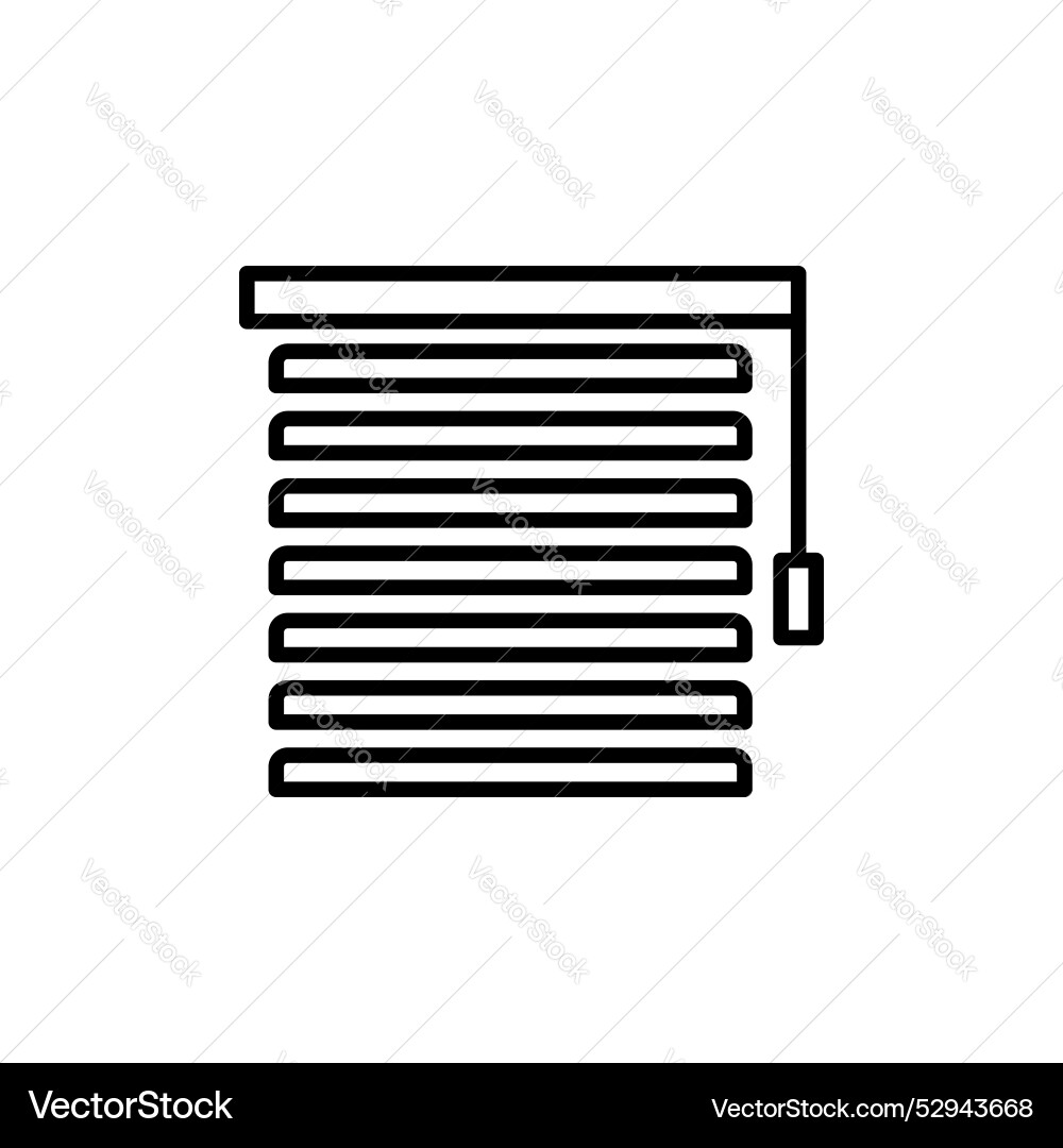Blinds icon Royalty Free Vector Image - VectorStock