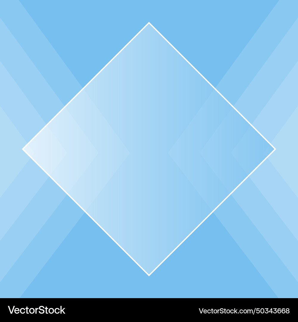Blue box for any text with and arrow Vector Image