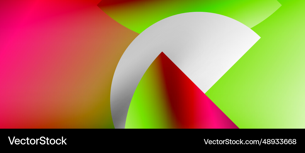 Circles and round shapes with gradients minimal Vector Image