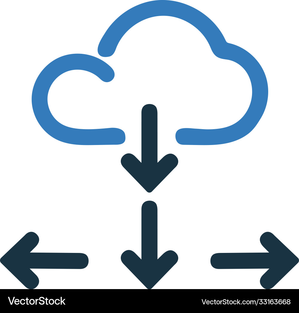 Cloud computing networking icon design Cloud computing networking icon design Vector Image