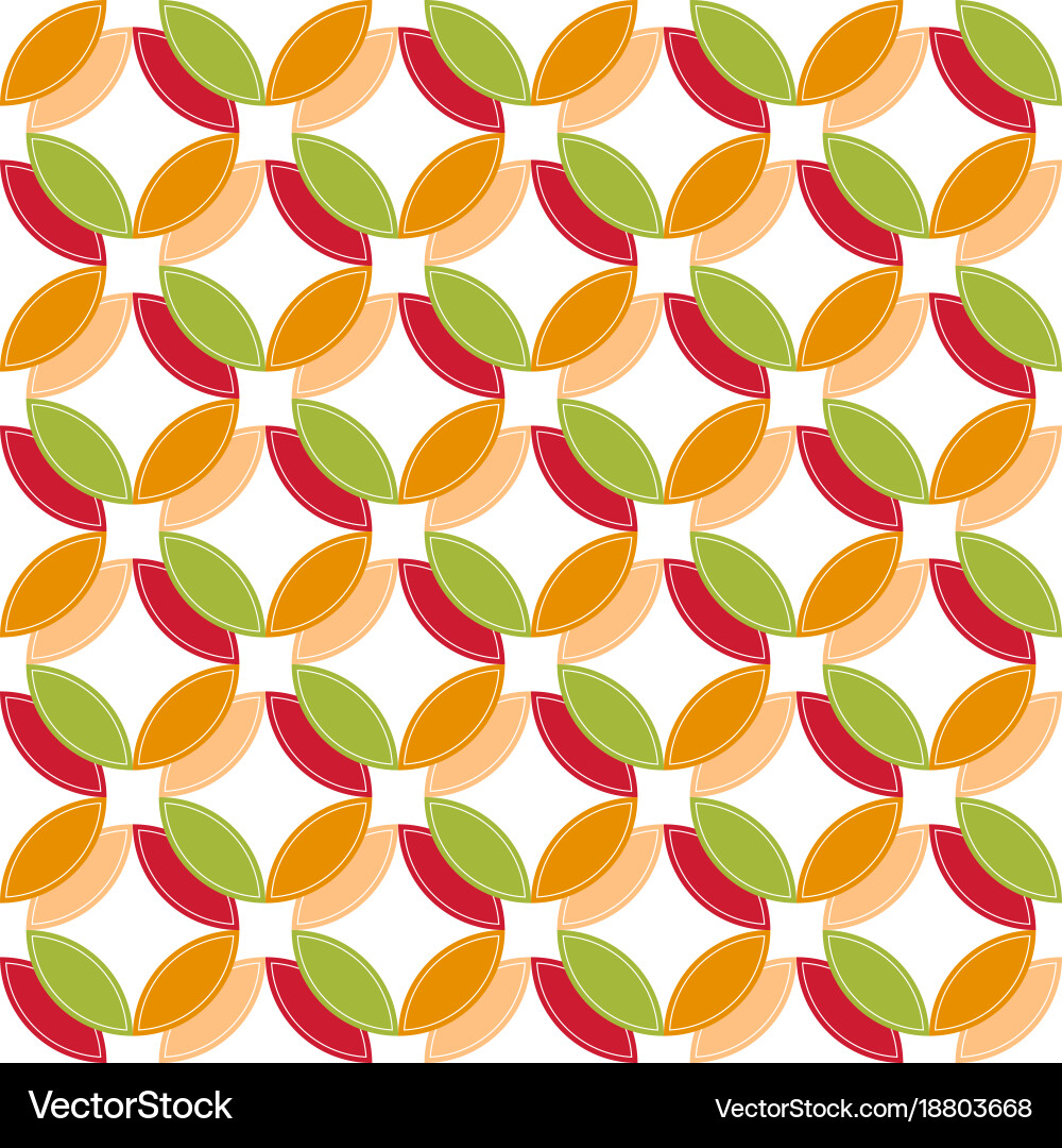 Colored circle seamless pattern geometry abstract Vector Image