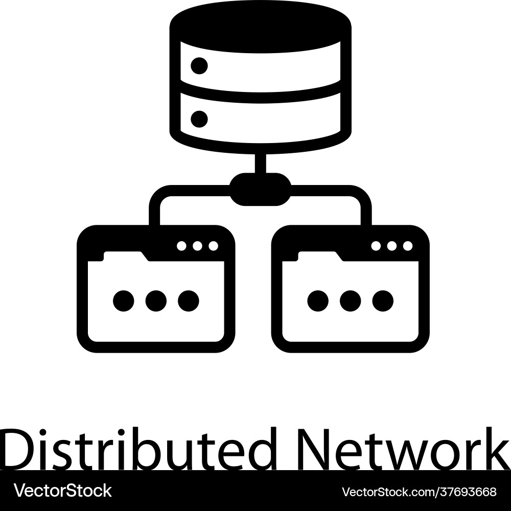 Distributed network vector image