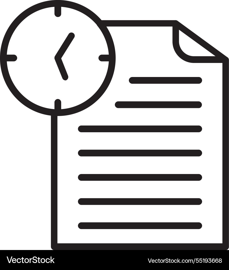 Document line icon design Vector Image