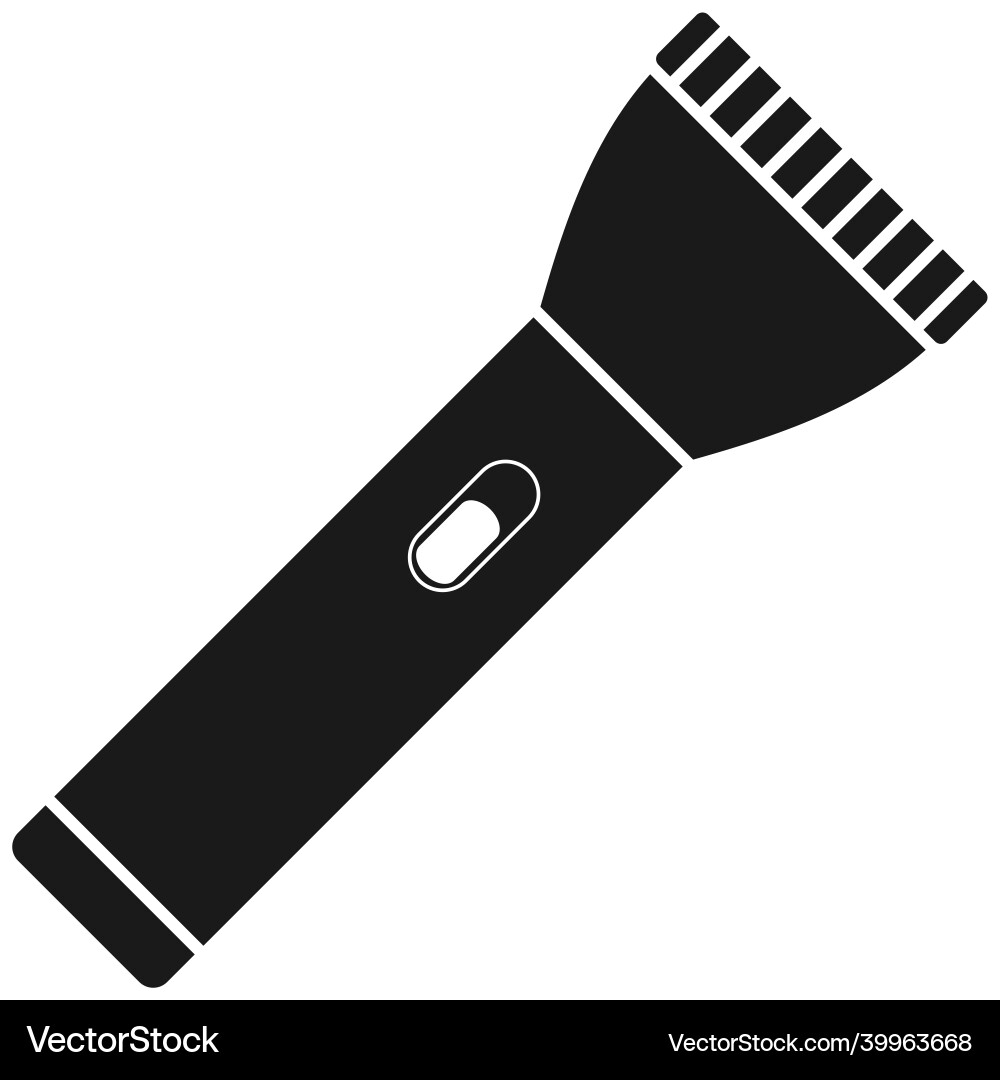 Flashlight icon design template isolated Flashlight icon design template isolated vector image